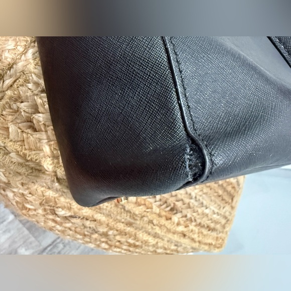 Tory Burch Emerson Top Zip Tote Black Crossbody Bag - Picture 12 of 15